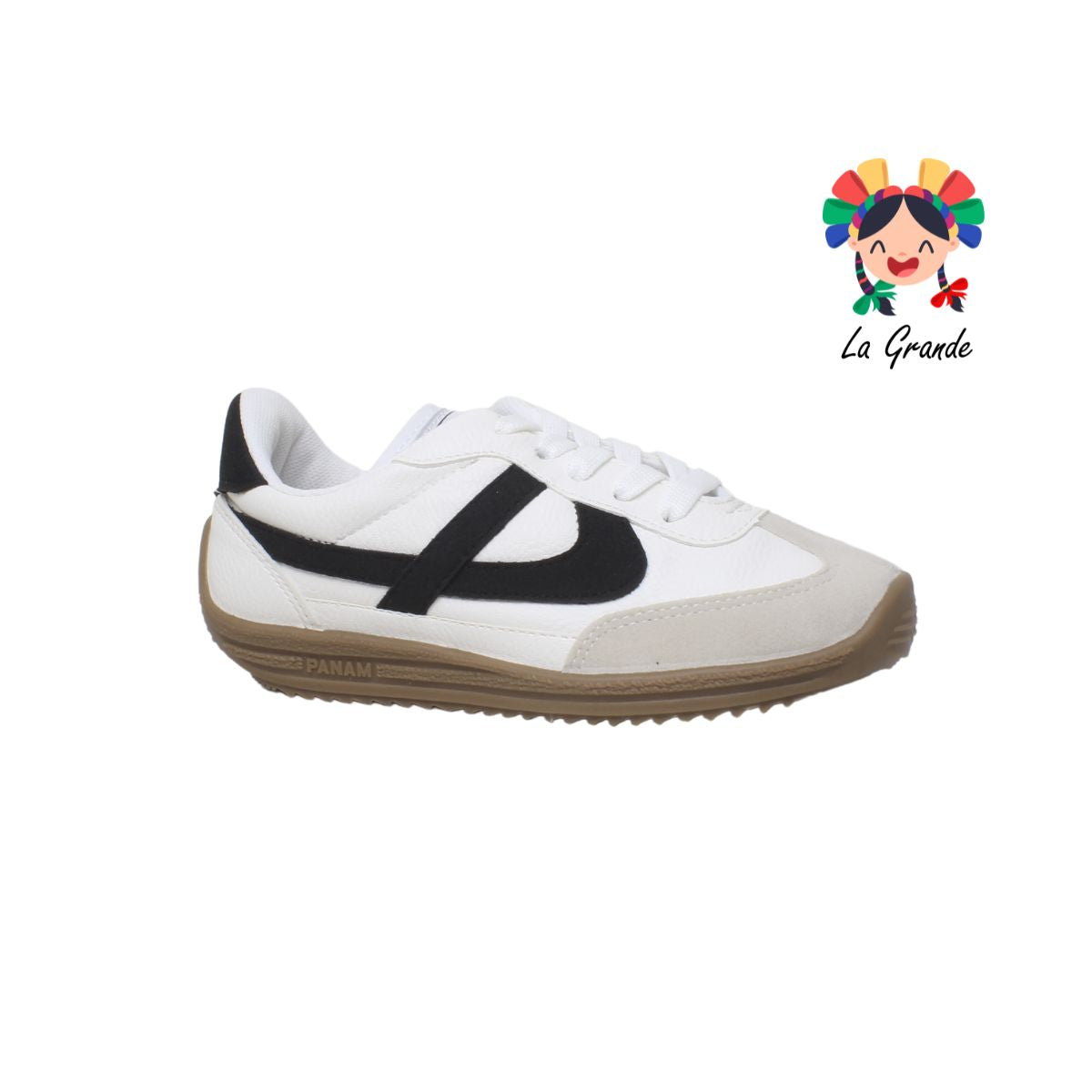 010800-PANAM Blanco tenis nacional choclo para dama y joven