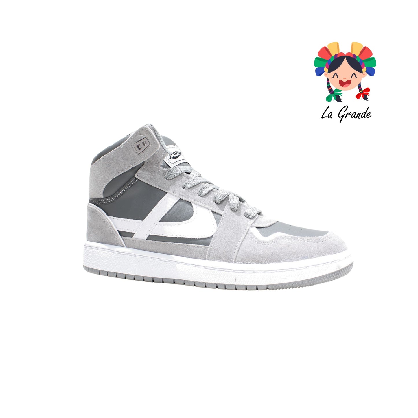 010846-PANAM Gris Tenis Bota Dama, Joven, Caballero