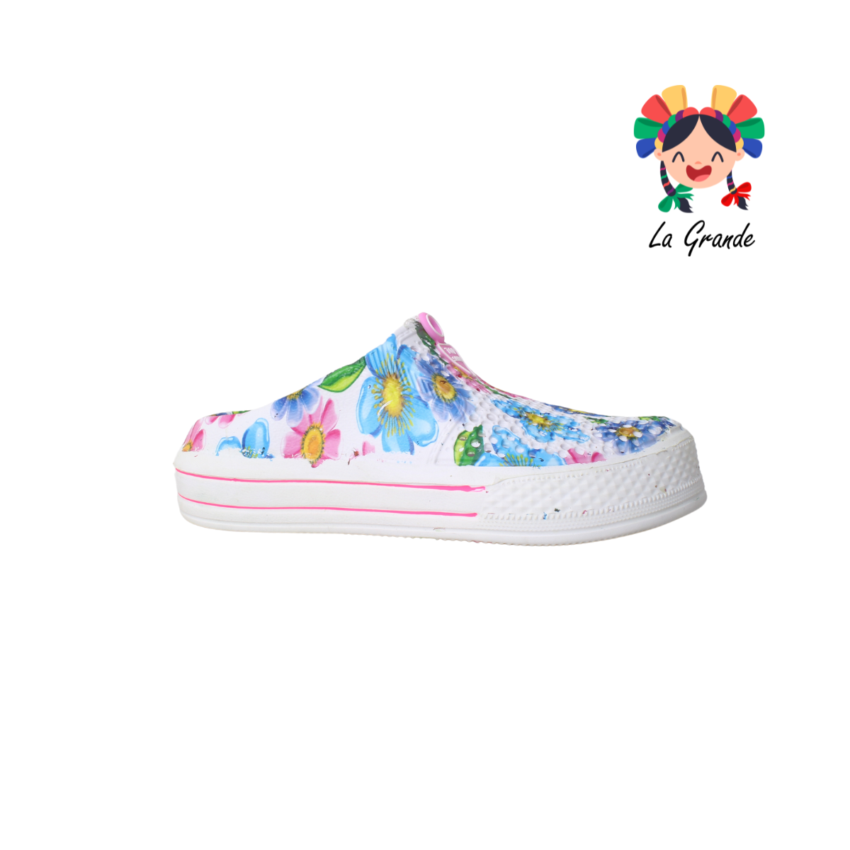 015 TOP SANDAL Multicolor Serigrafiado Sandalia de Baño y Playa para Dama