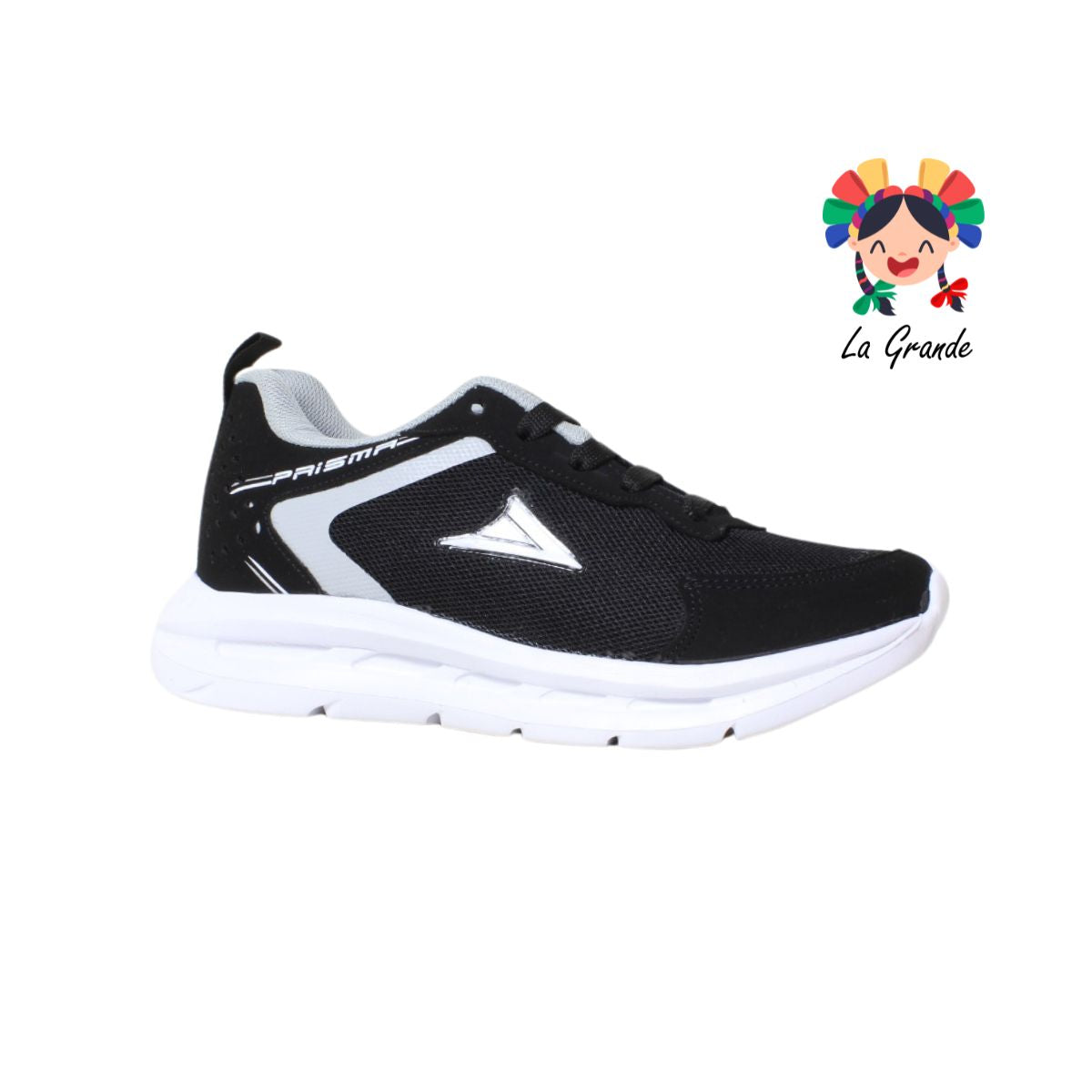 020 PRISMA Negro blanco tenis choclo deportivo para dama y joven