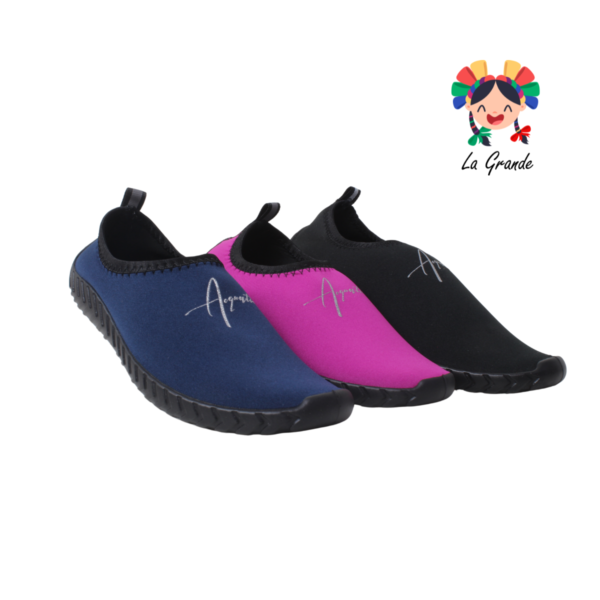 022 AQUALETAS Multicolor Textil Zapato Acuático para Niña, Niño, Dama, Joven y Caballero