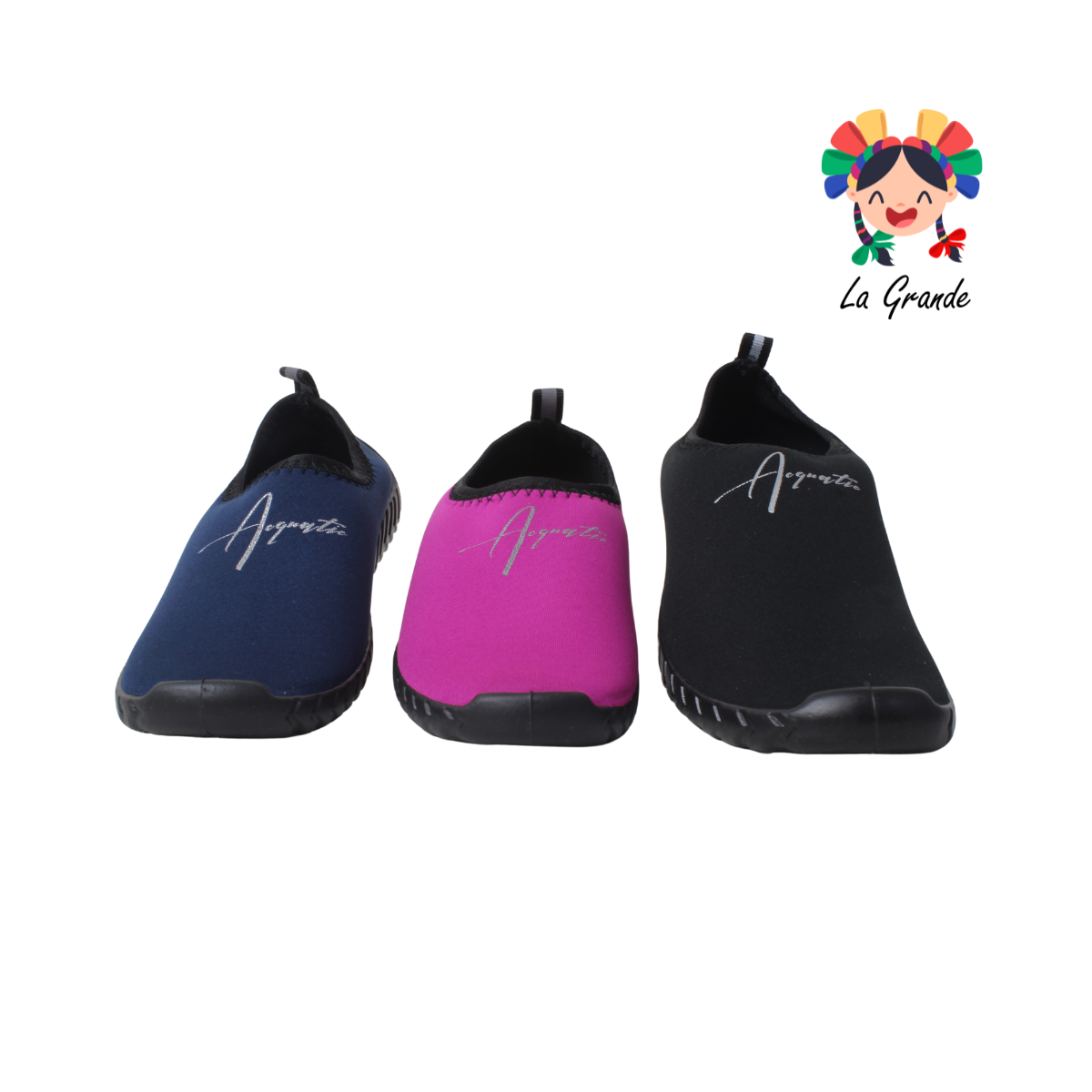 022 AQUALETAS Multicolor Textil Zapato Acuático para Niña, Niño, Dama, Joven y Caballero