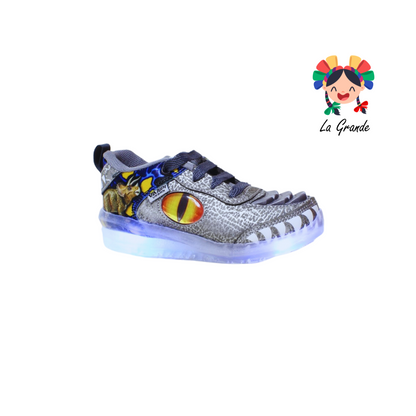 02 VANPI gris oxford tenis dinosaurio niño