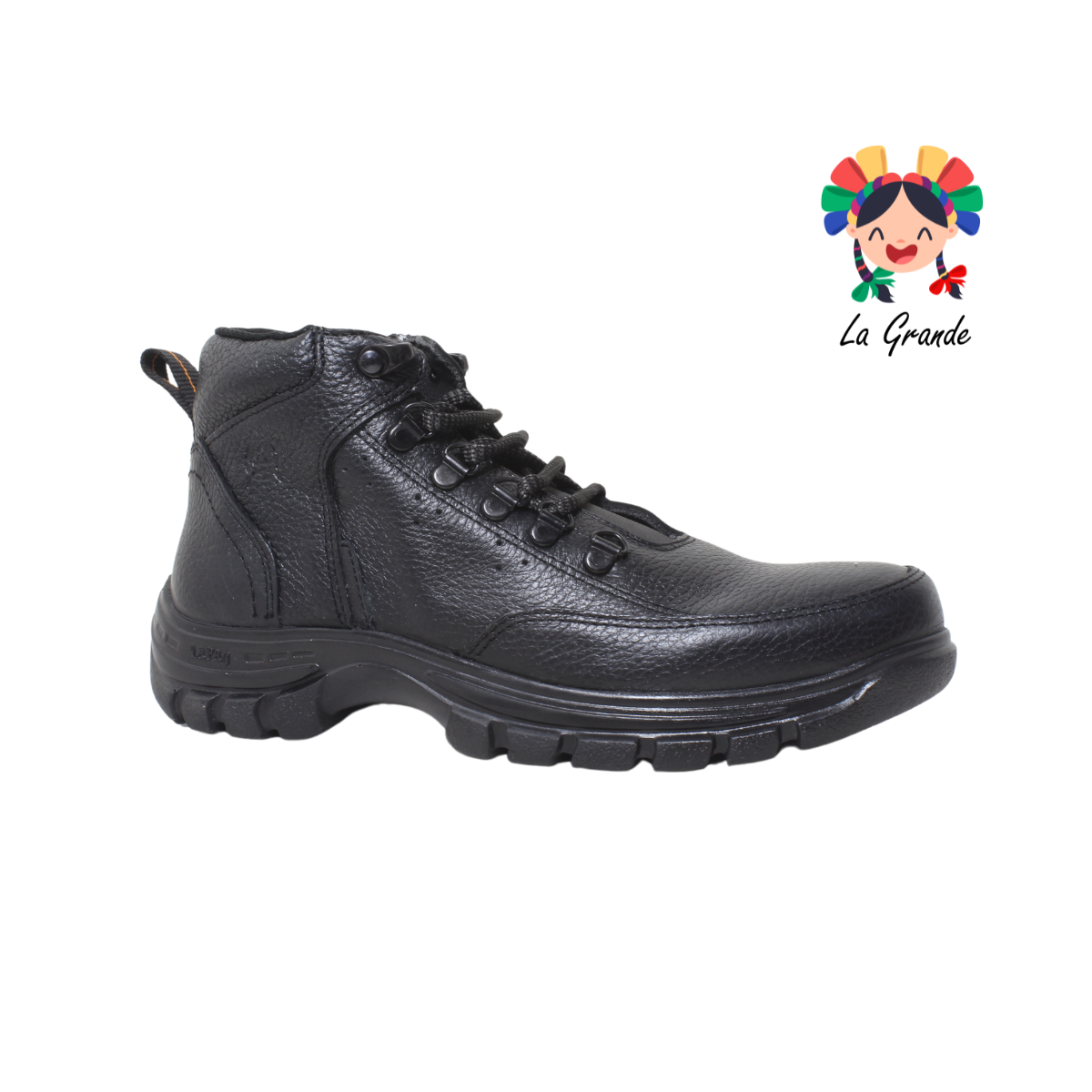 031 LA PAG Negro Flother Piel  Bota Casual para Caballero