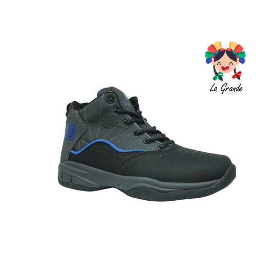 049G01 BOOST negro azul Tenis de Basquetbol para caballero