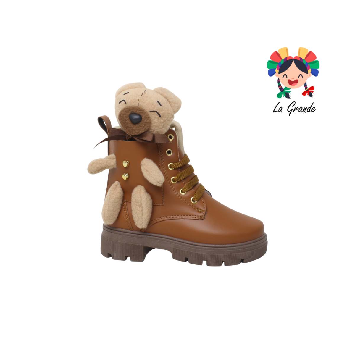 050 DANIELS Miel Textil Oso Bota Casual para Niña