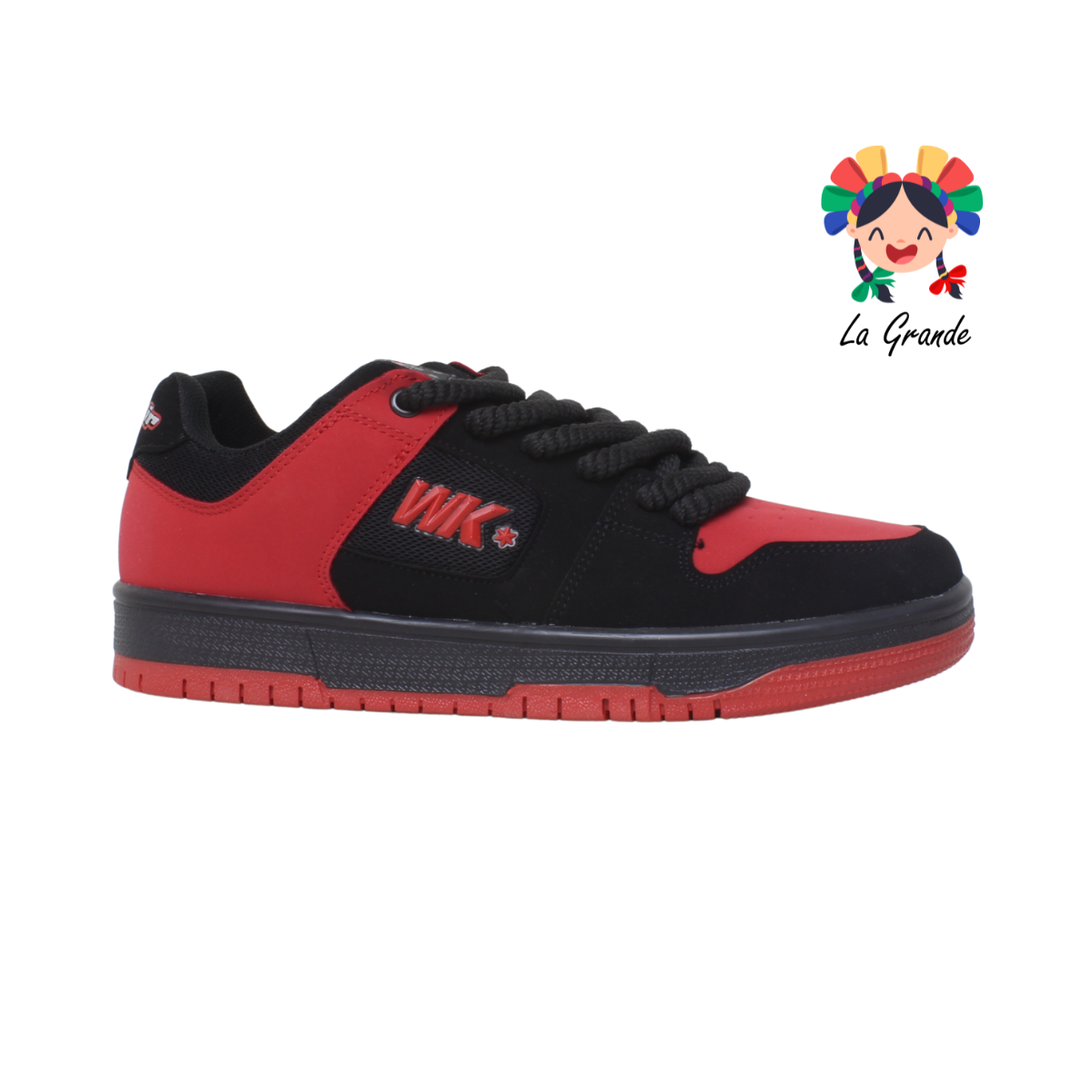 050 WALKQUIR Ngo Rojo Buck Sint Tenis Urbano Choclo para Caballero