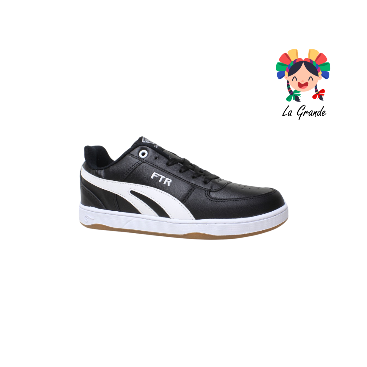 077 FUTURE Negro Blanco Tenis Choclo Casual para Joven Dama y Caballero