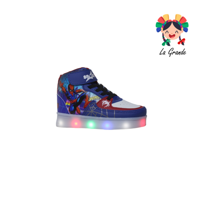 082-20 SPACE BOYS Rey Rojo Sint Tenis Casual con Luz Led para Niño