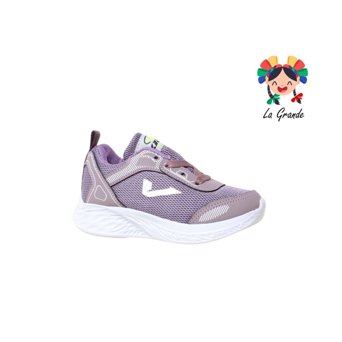 08 KIEV Lila malva tenis deportivos para niña infantil