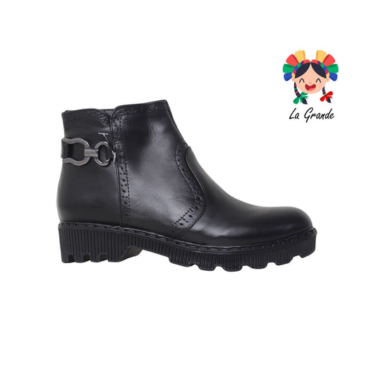 10007 LUPITAS negro bota de piel para dama