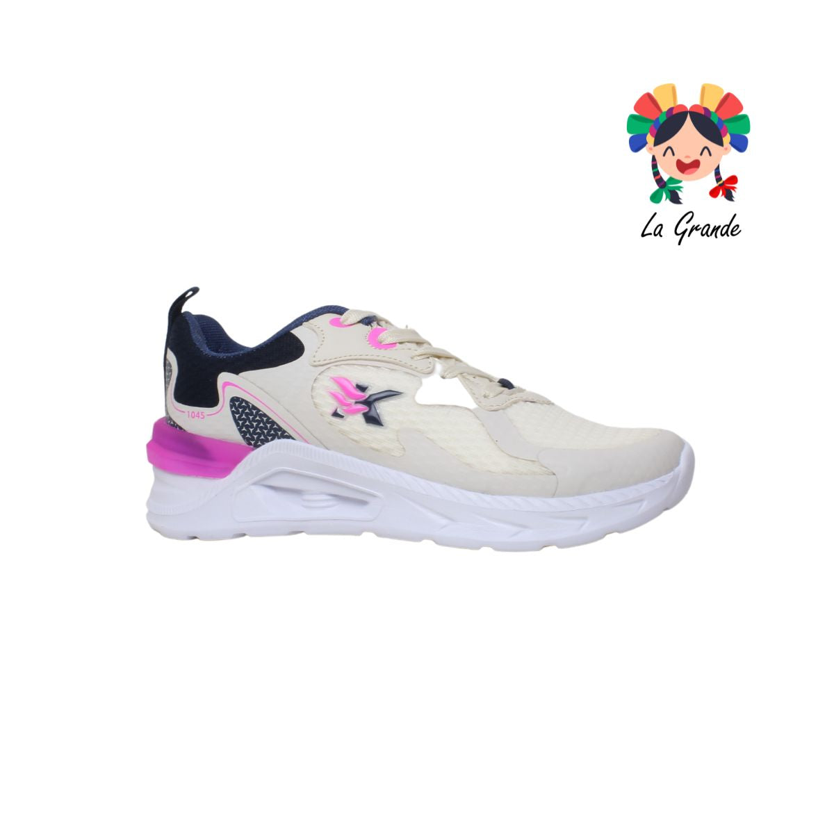 10030 MAKKENA Latte Marino Tenis Running choclo para Dama