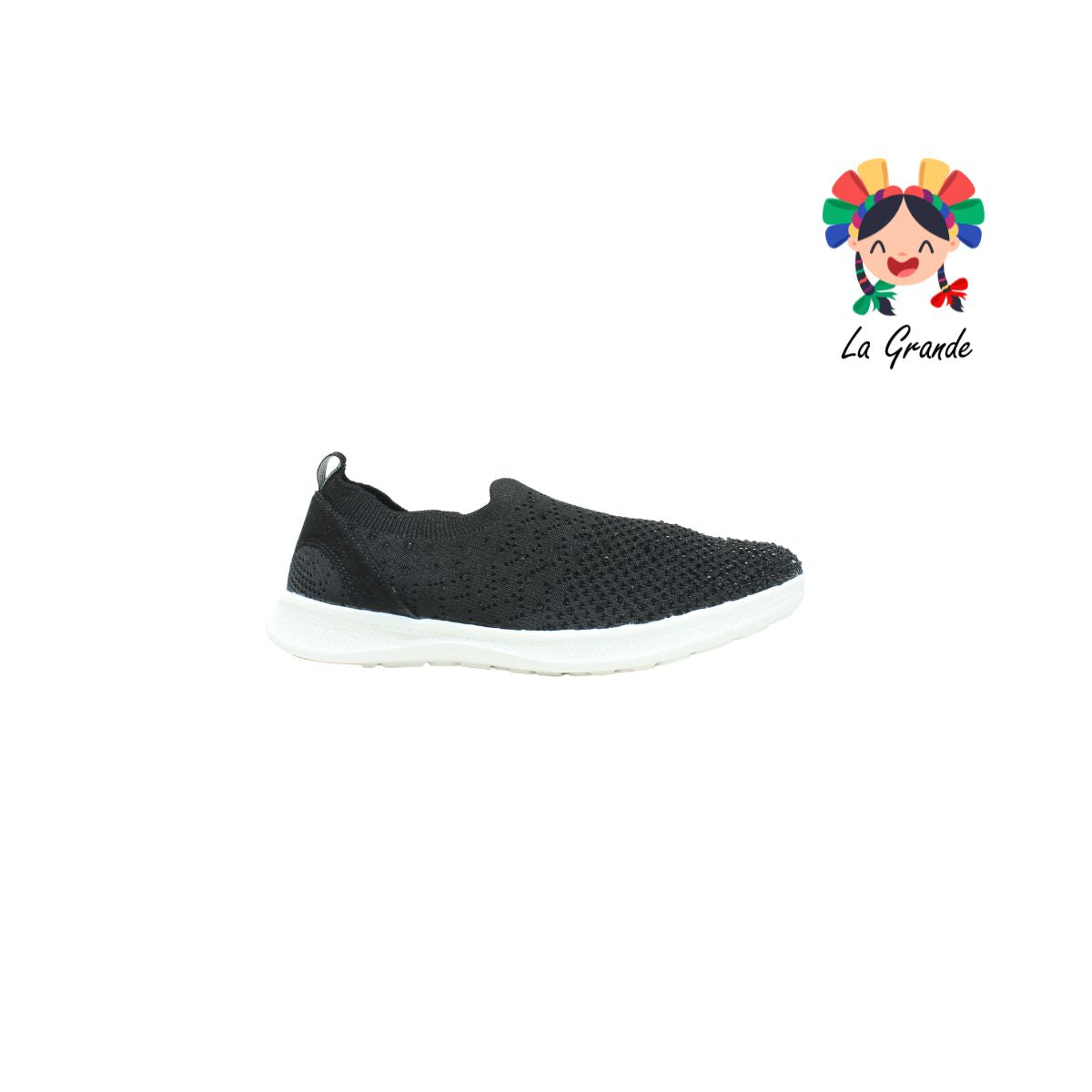 101309 Flexi negro Slip On tenis para Dama