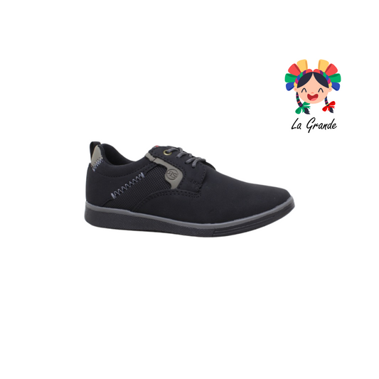 101 ECOLINE negro zapato casual para joven y para niño infantil