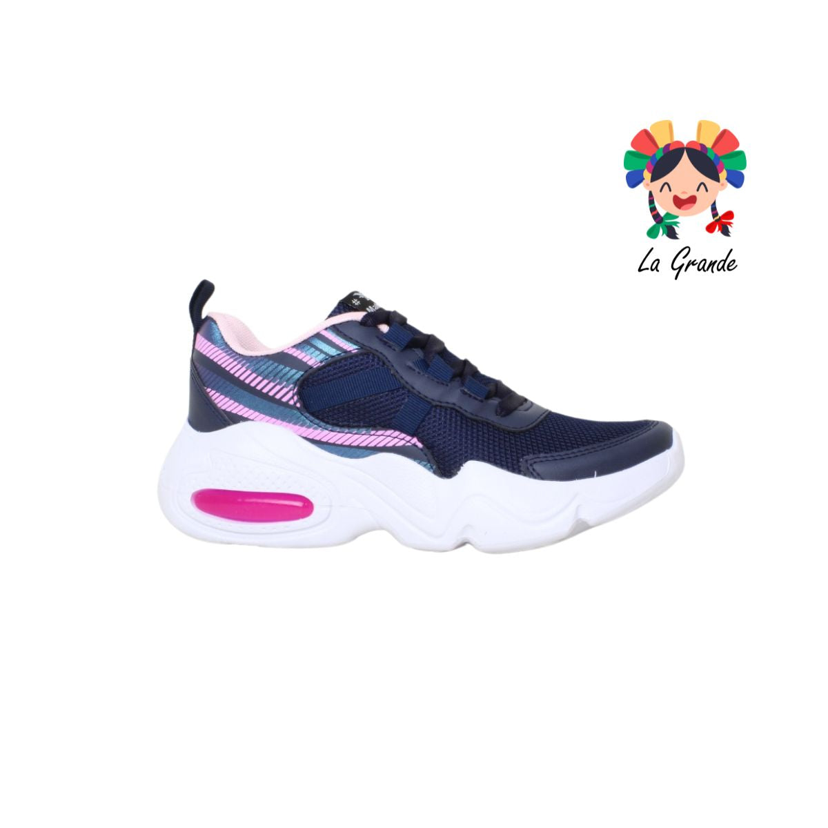 1030 MAKKENA Marino Rosa Sint Tenis Casual para Dama