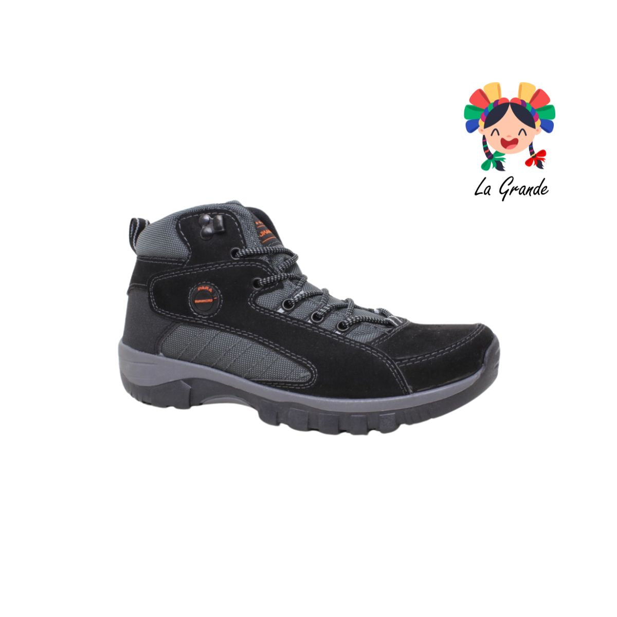 1040 BUKANERO Negro Piel Bota de Montaña para Caballero