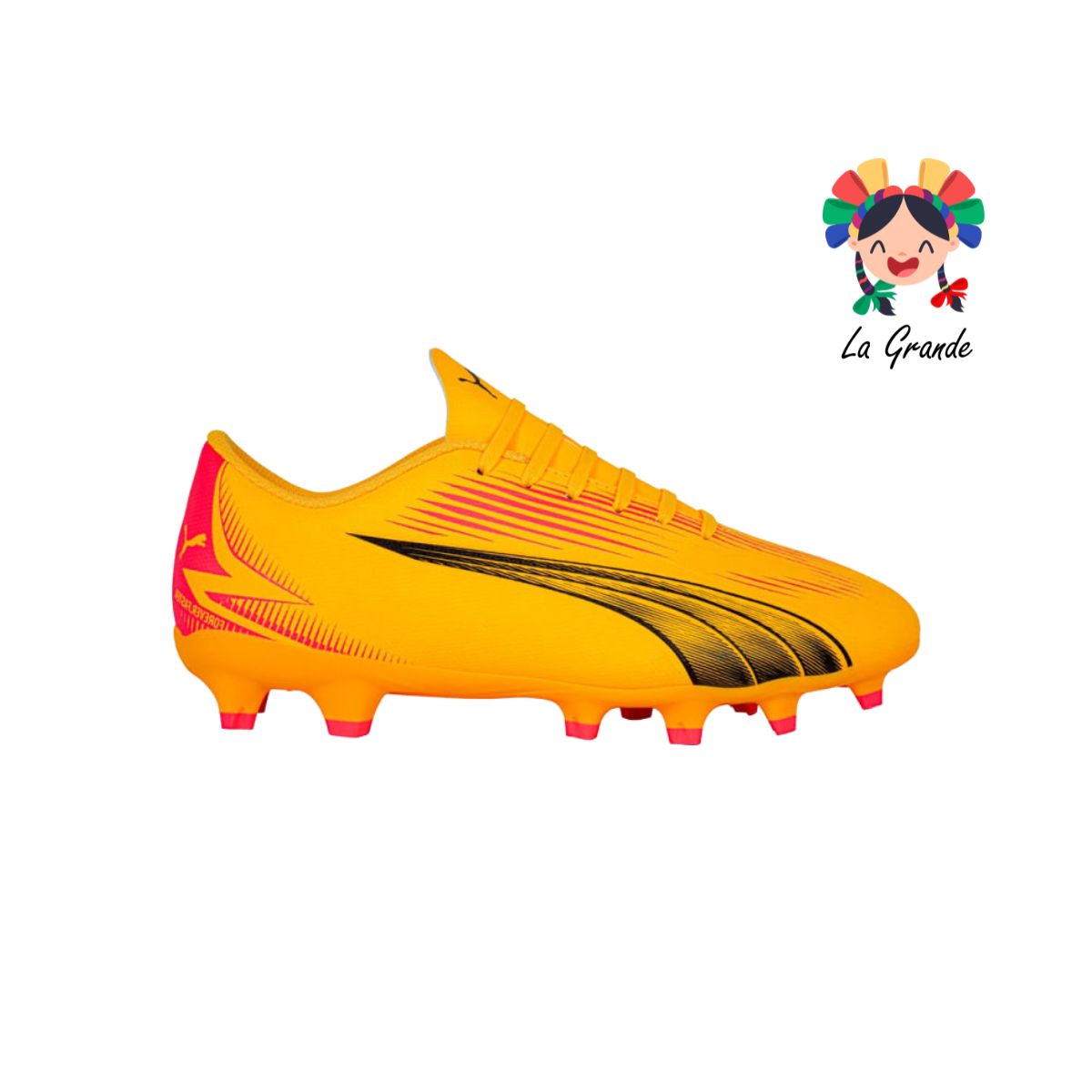 1073 PUMA Amarillo rojo tenis de fútbol importado original para Joven