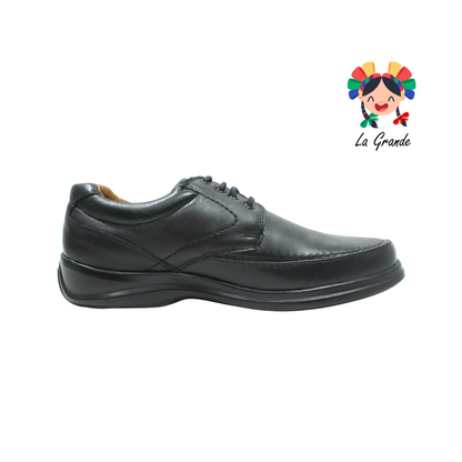 1082 KA99 Negro Zapato de Piel Confort para Caballero