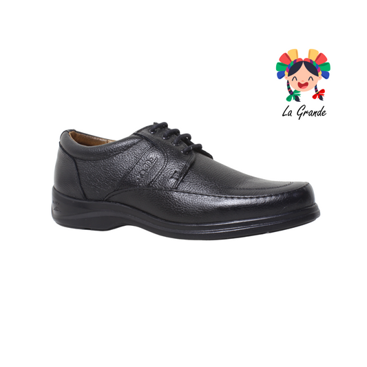 1084 KA99 Negro Flother Piel Zapato Confort para Caballero