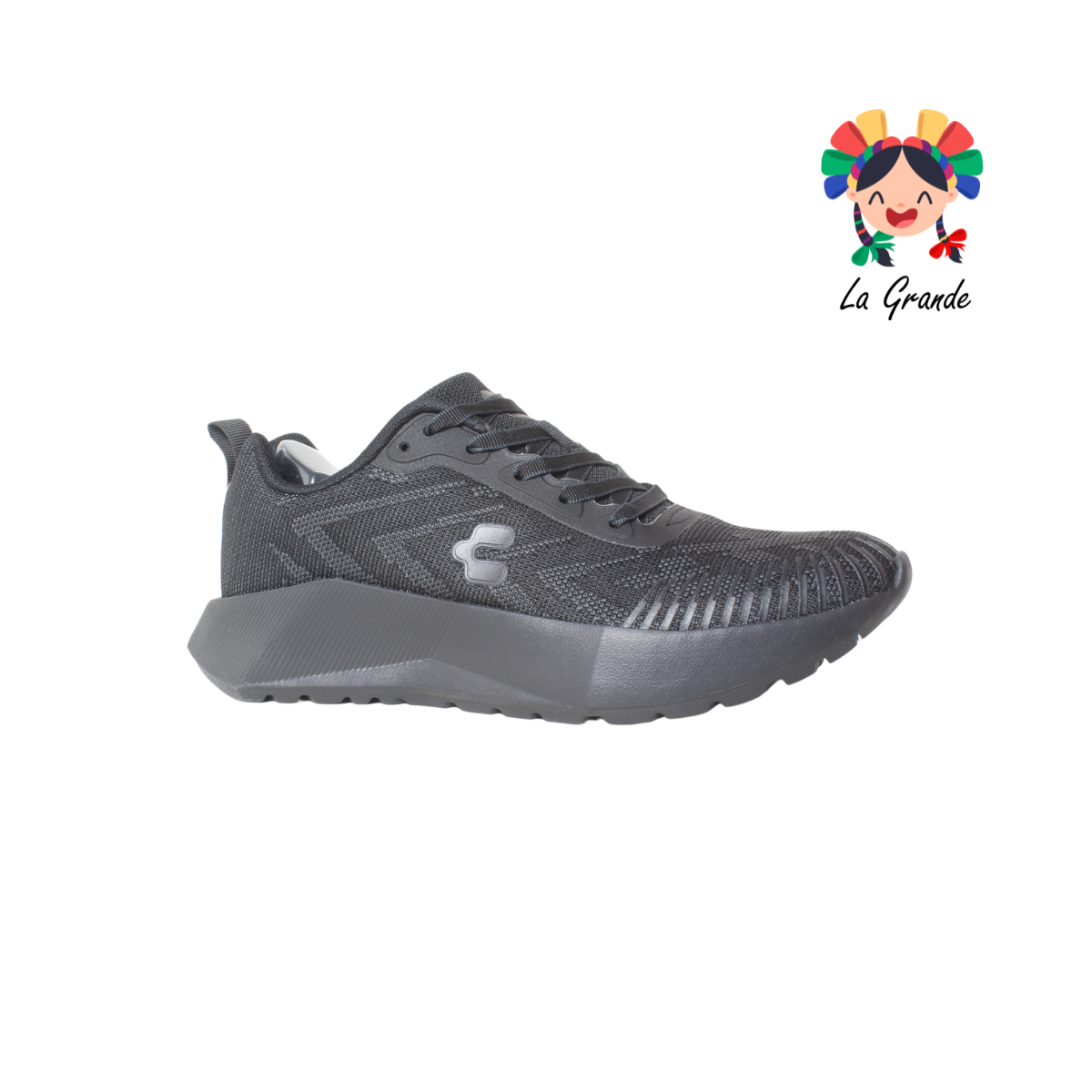 1086744 CHARLY Negro Negro Textil Tenis Deportivo para Caballero