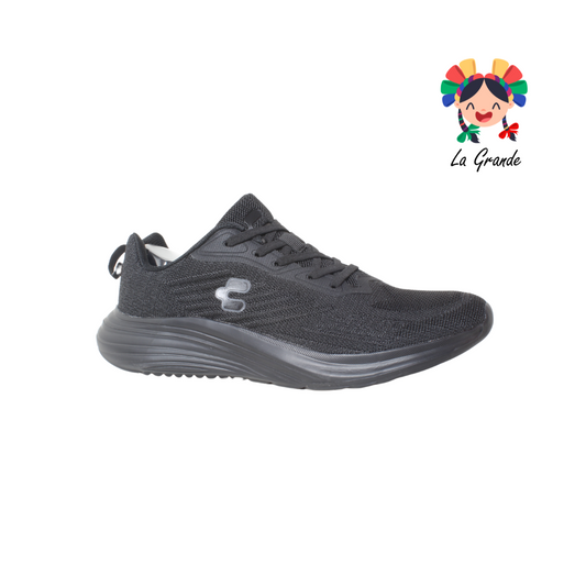 1086449 CHARLY Negro Negro Textil Tenis Deportivo para Caballero