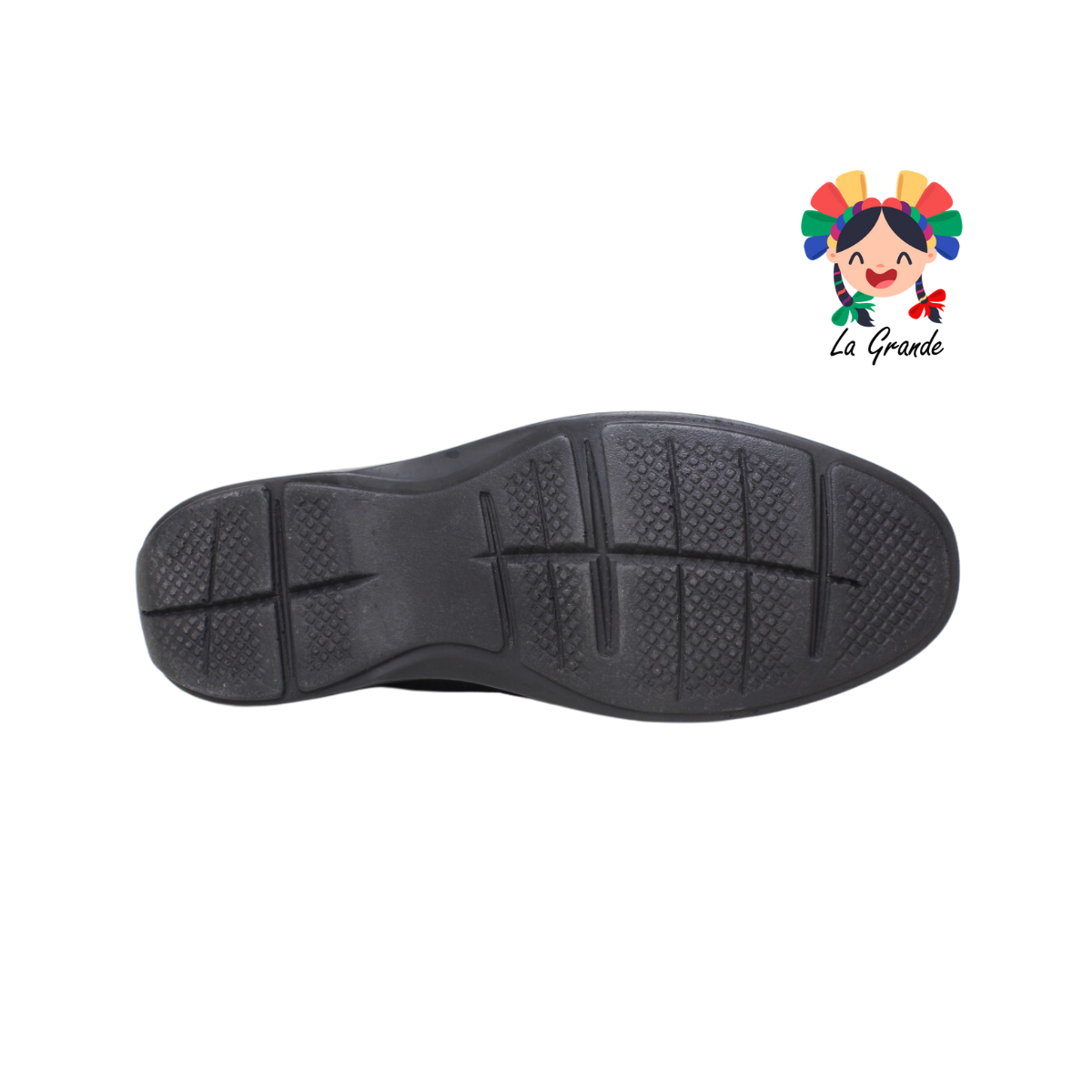 1087 KA99 Negro Piel Liso Zapato Confort para Caballero