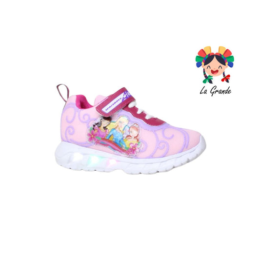 10 SPACE BOYS Rosa Fiusha Sint tenis  tipo Casual choclo luces LED para Niña