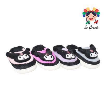 A-5064 TIGRE Kuro Multicolor Sint Textil Pantufla para Dama