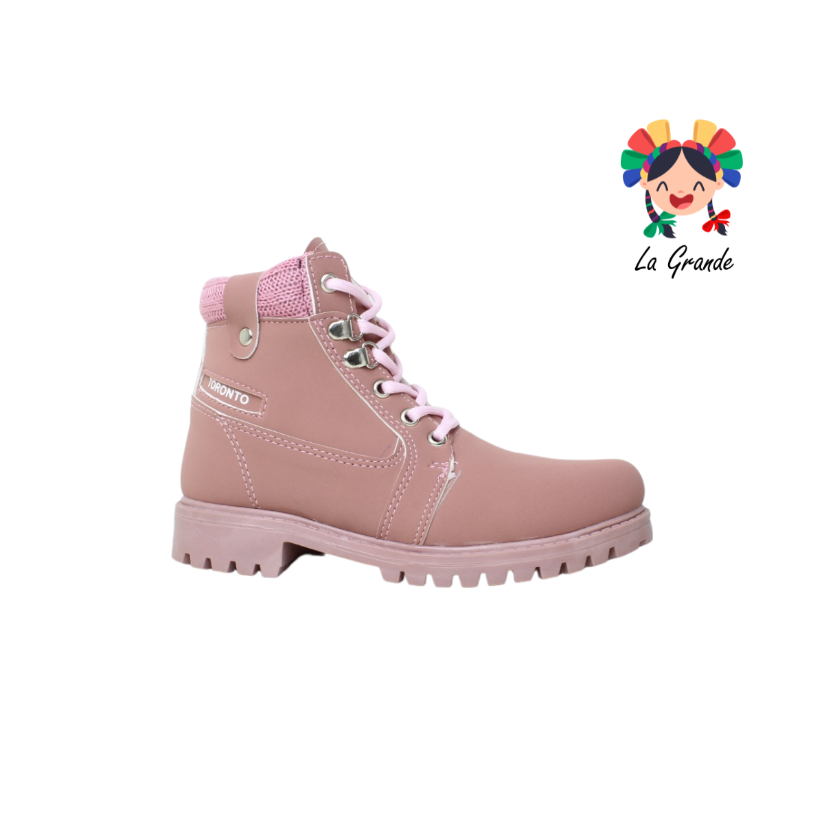 1150 TORONTO ROSA NOBUCK BOTA PARA DAMA