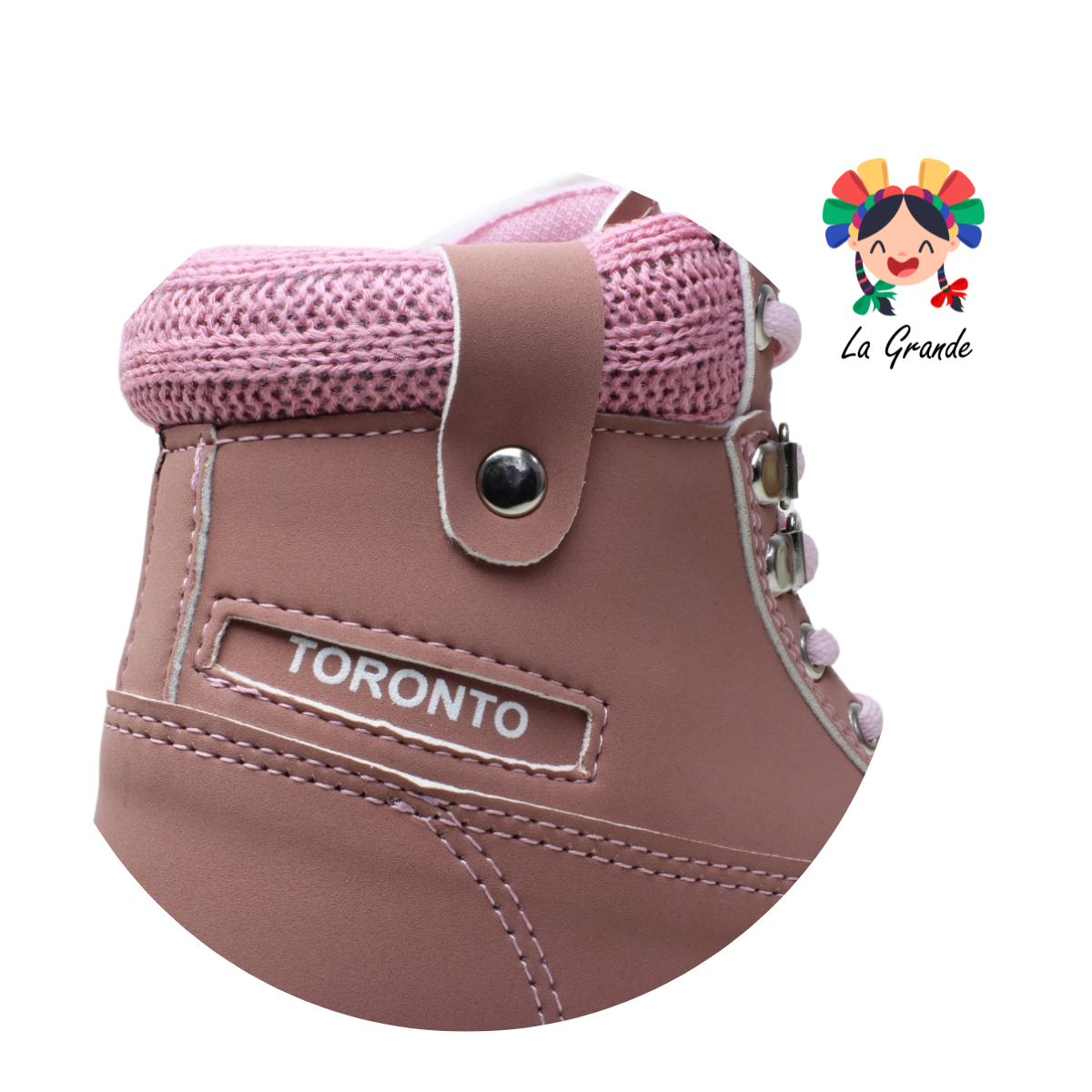 1150 TORONTO ROSA NOBUCK BOTA PARA DAMA