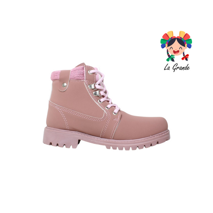 1150 TORONTO ROSA NOBUCK BOTA PARA DAMA