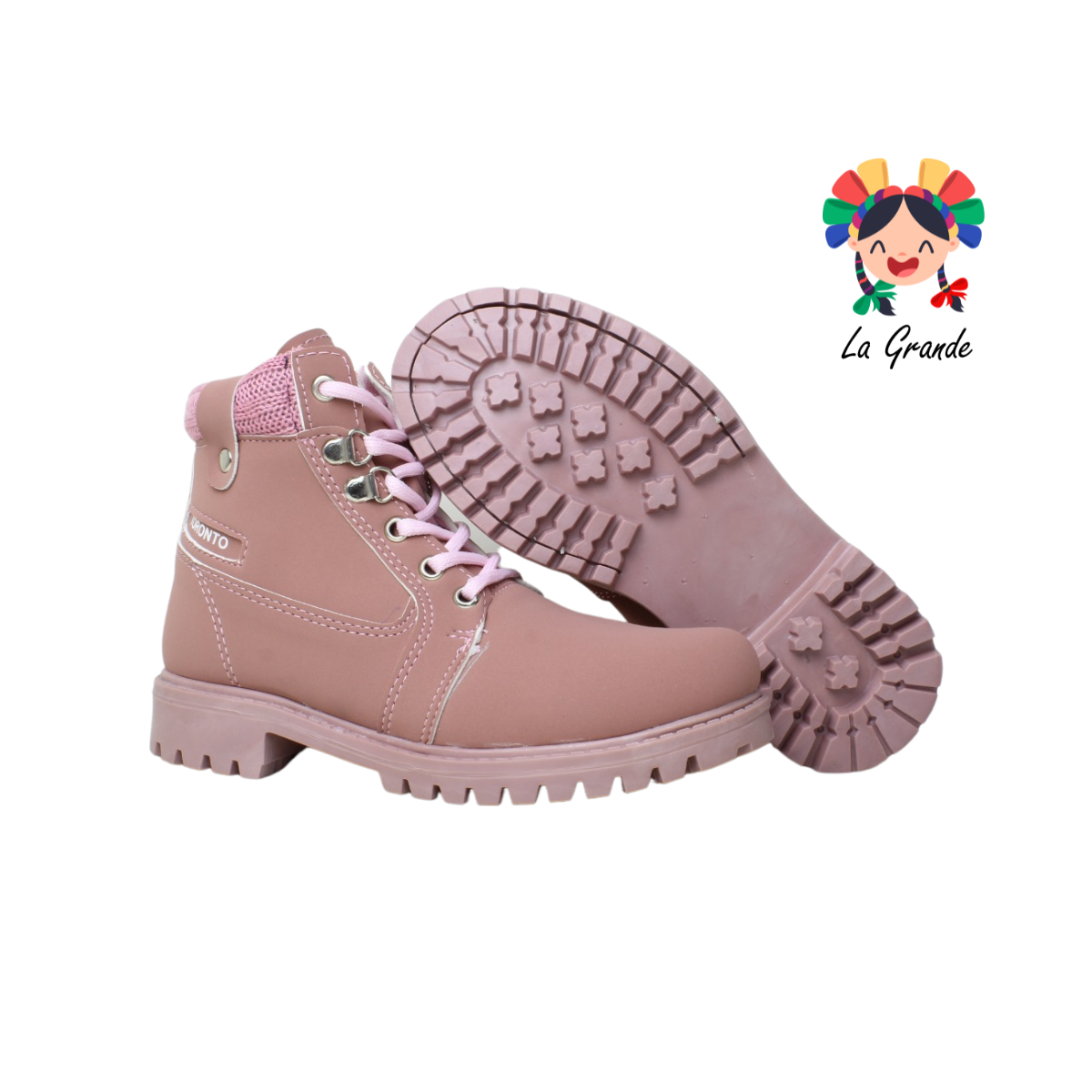 1150 TORONTO ROSA NOBUCK BOTA PARA DAMA