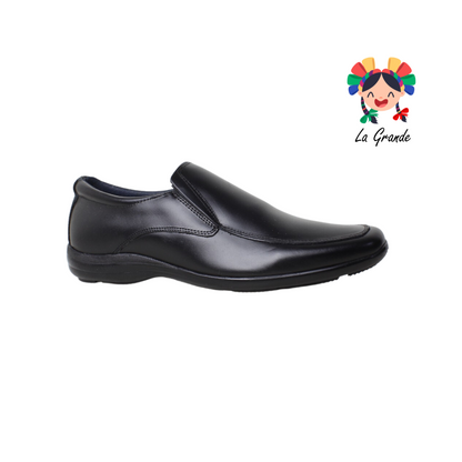 1155 PARRANDEROS Negro Piel Zapato Casual para Caballero