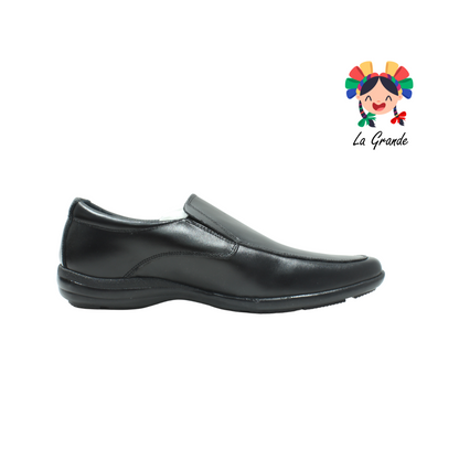 1155 PARRANDEROS Negro Piel Zapato Casual para Caballero