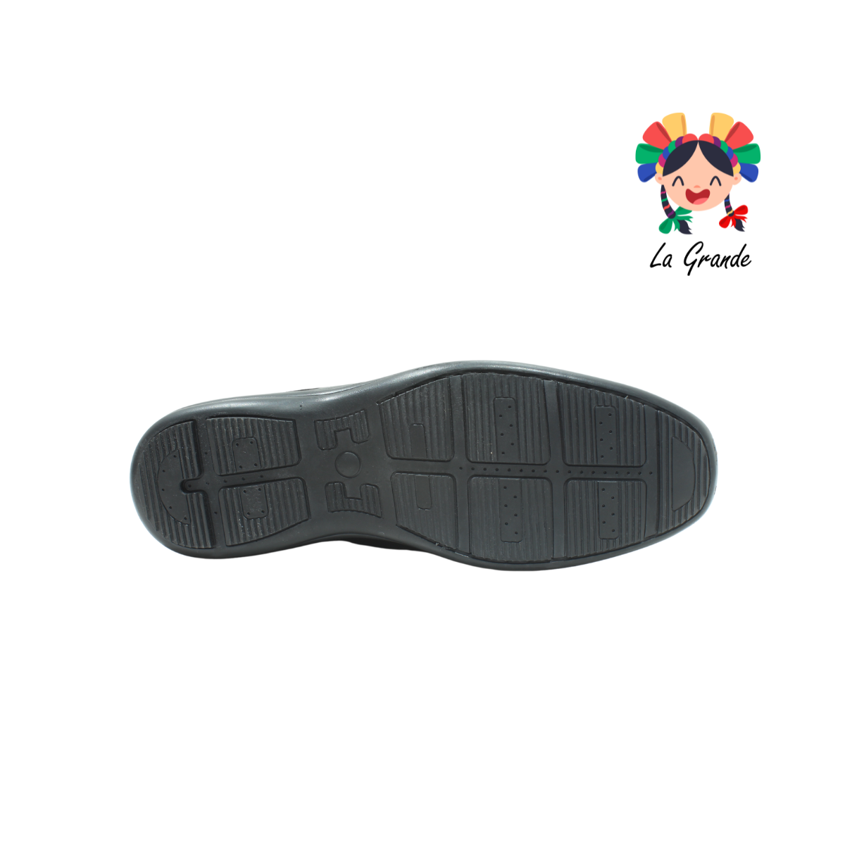 1155 PARRANDEROS Negro Piel Zapato Casual para Caballero