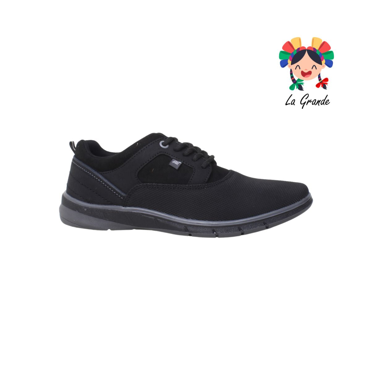 11834 RODRISAN Negro Gris Sint Zapato Casual para Niño y Caballero