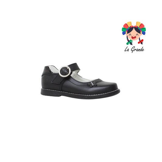1183 DOMINIQ Negro Zapato escolar Infantil Para Niña