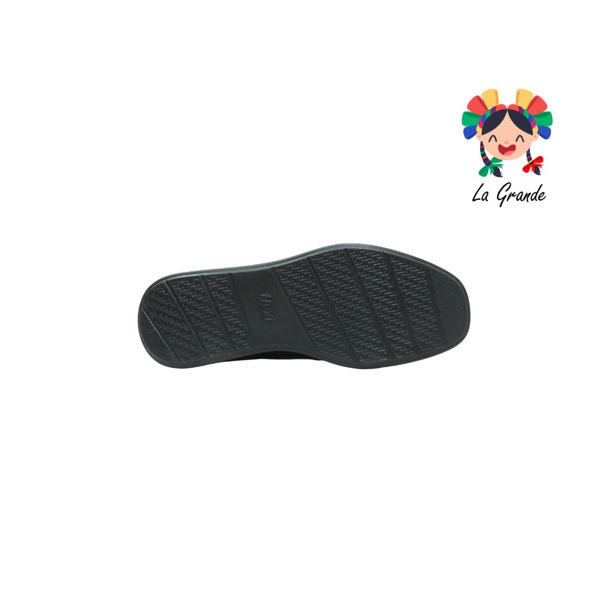 124501 Flexi Negro Piel Zapato Casual Confort Para Dama