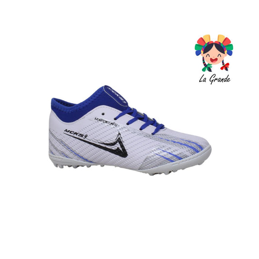 1252 MAYCKERS Bco Pta Rey tenis para fútbol rápido infantil para niño y caballero