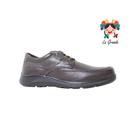 13049 SOLIÉ Café Ferrero Piel zapato Casual para Caballero