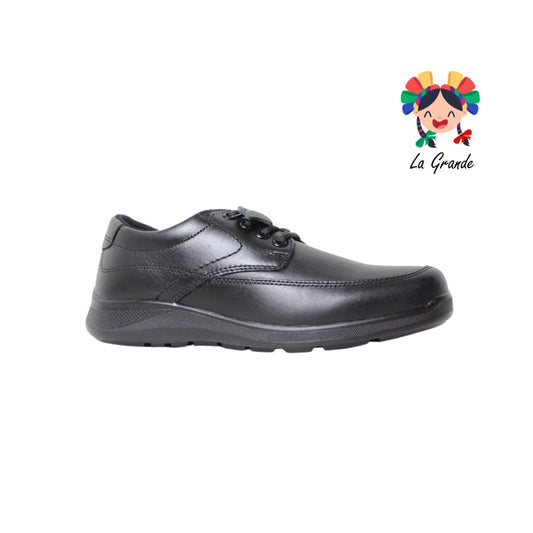 13049 SOLIÉ Negro Piel Atanado Zapato Casual para Caballero