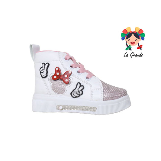 1309 ANDRE LOV Rosa Sint Tenis Bota Casual para Niña