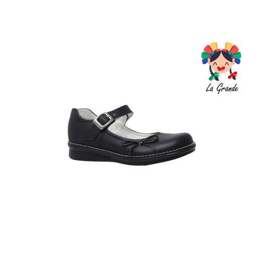 1351 DOMINIQ Negro Zapato Escolar para Niña