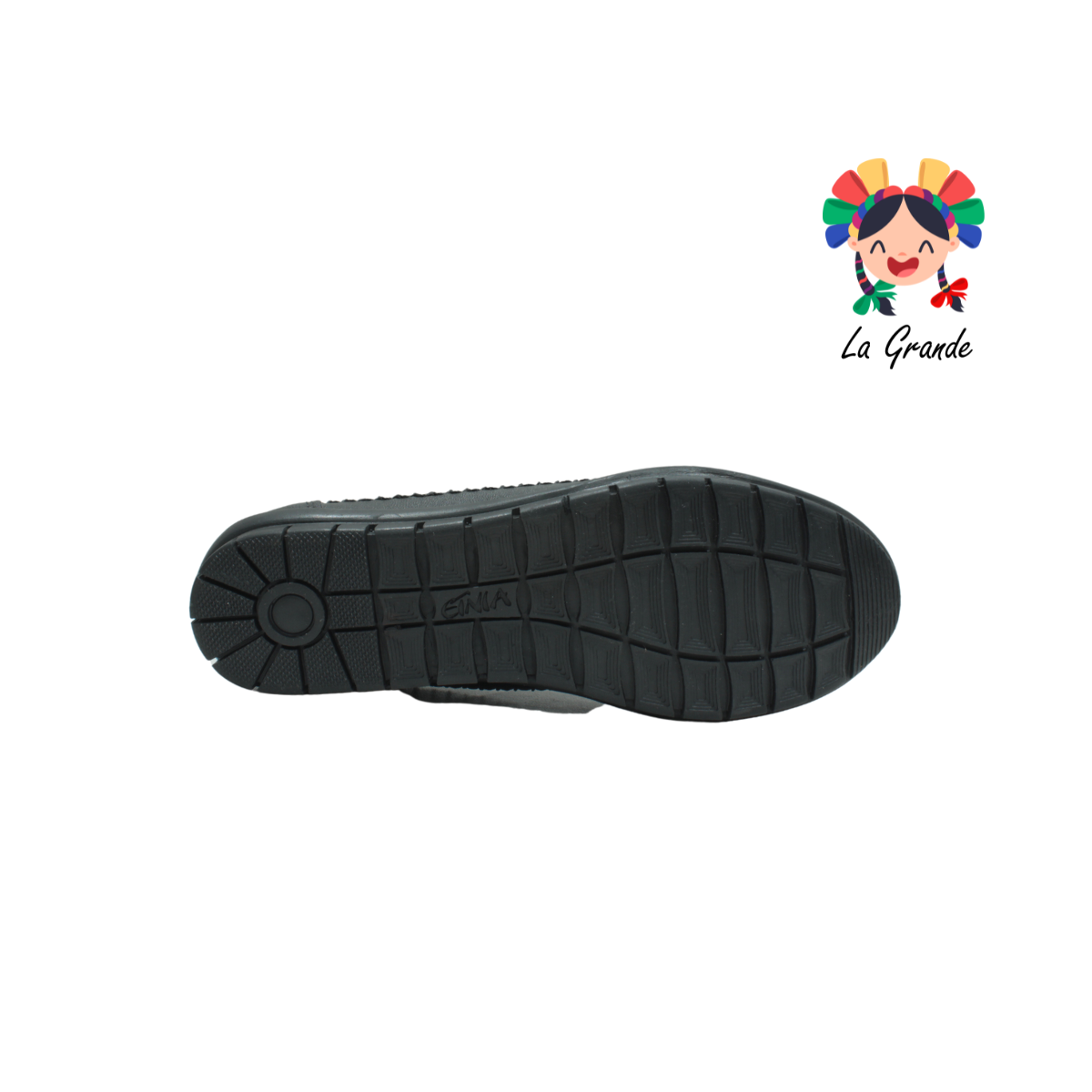 1418 ETNIA Negro Cabra Zapato Casual para Dama