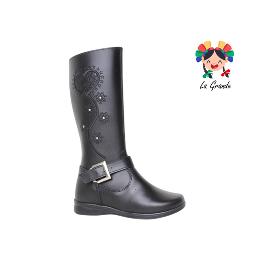 1420 MUJERCITA BONITA Negro Bota para Niña