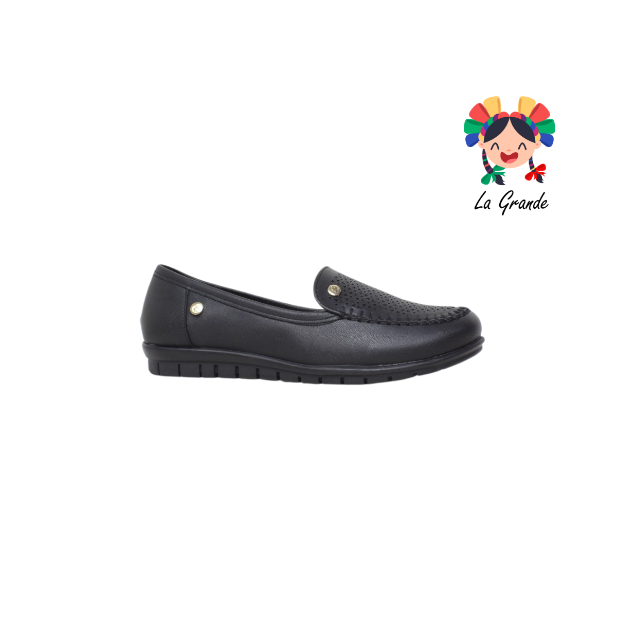 1461 ETNIA negro zapato casual para dama