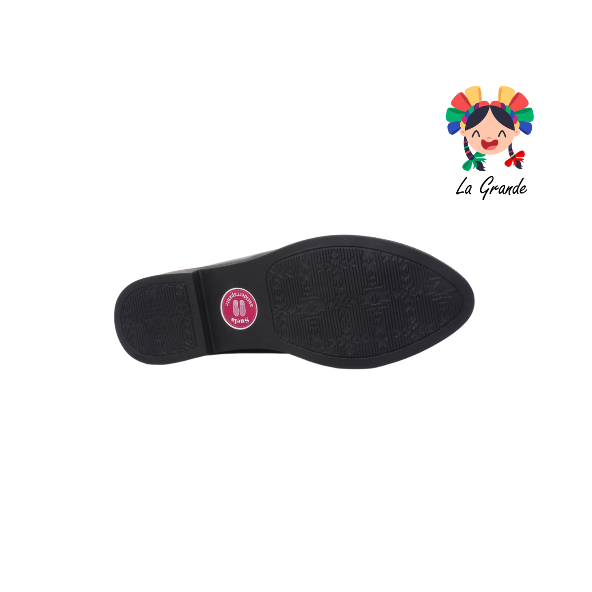 1547 VI LINE FASHION Negro Charol Zapato Mocasín para Dama