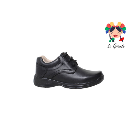 156 CHUCHIN negro zapato de agujetas escolar infantil niño