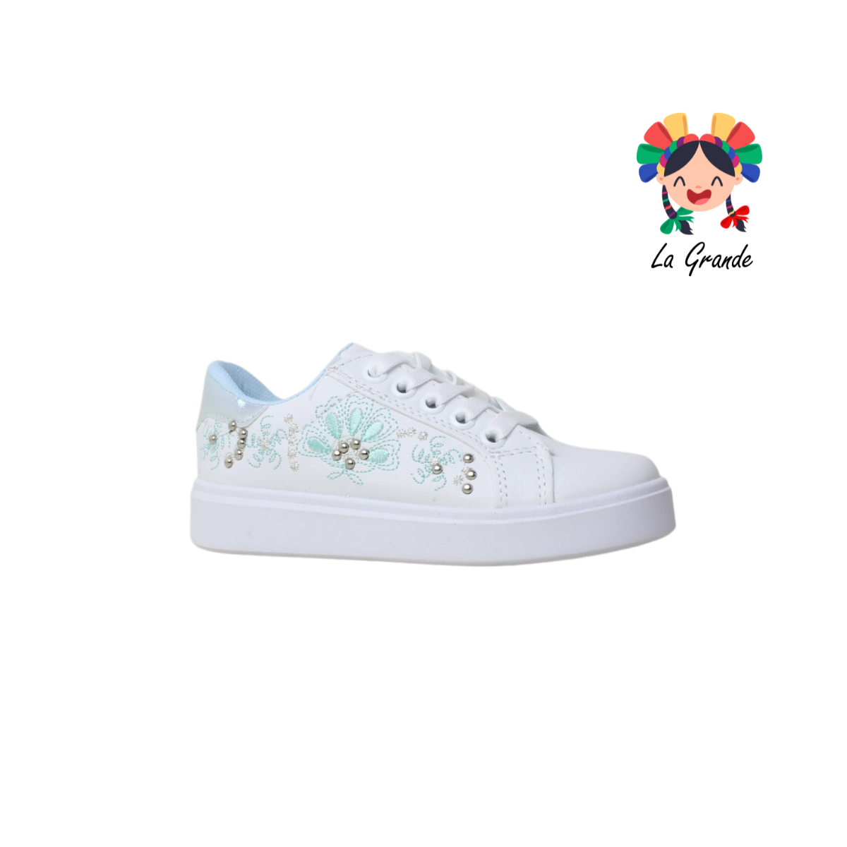 156 FRIDAYS Blanco Turqueza Tenis casual Infantil Niña y Dama