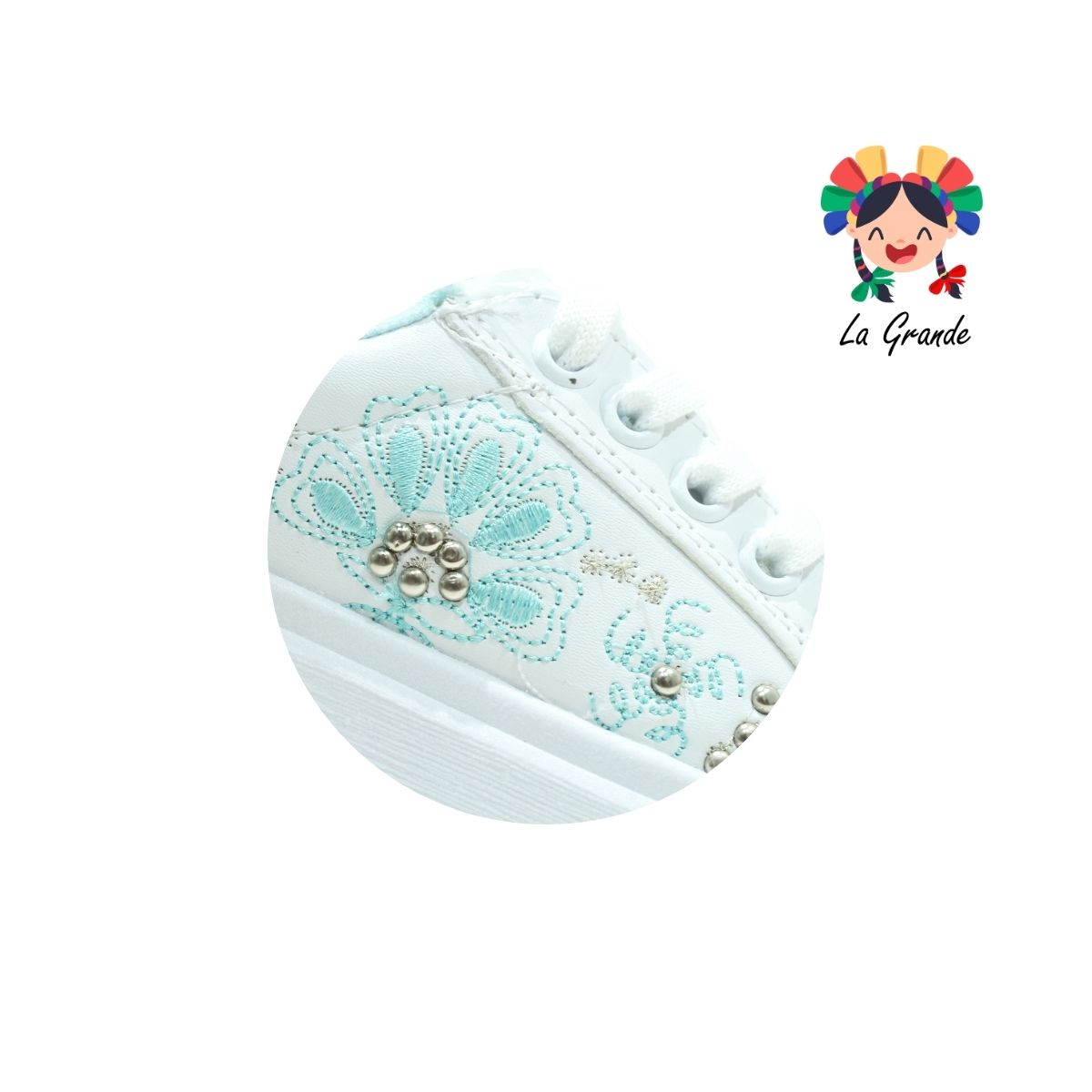 156 FRIDAYS Blanco Turqueza Tenis casual Infantil Niña y Dama